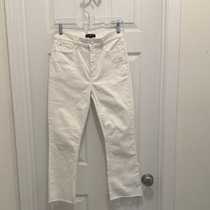 Ann Taylor Women's Cream Straight Leg Jeans